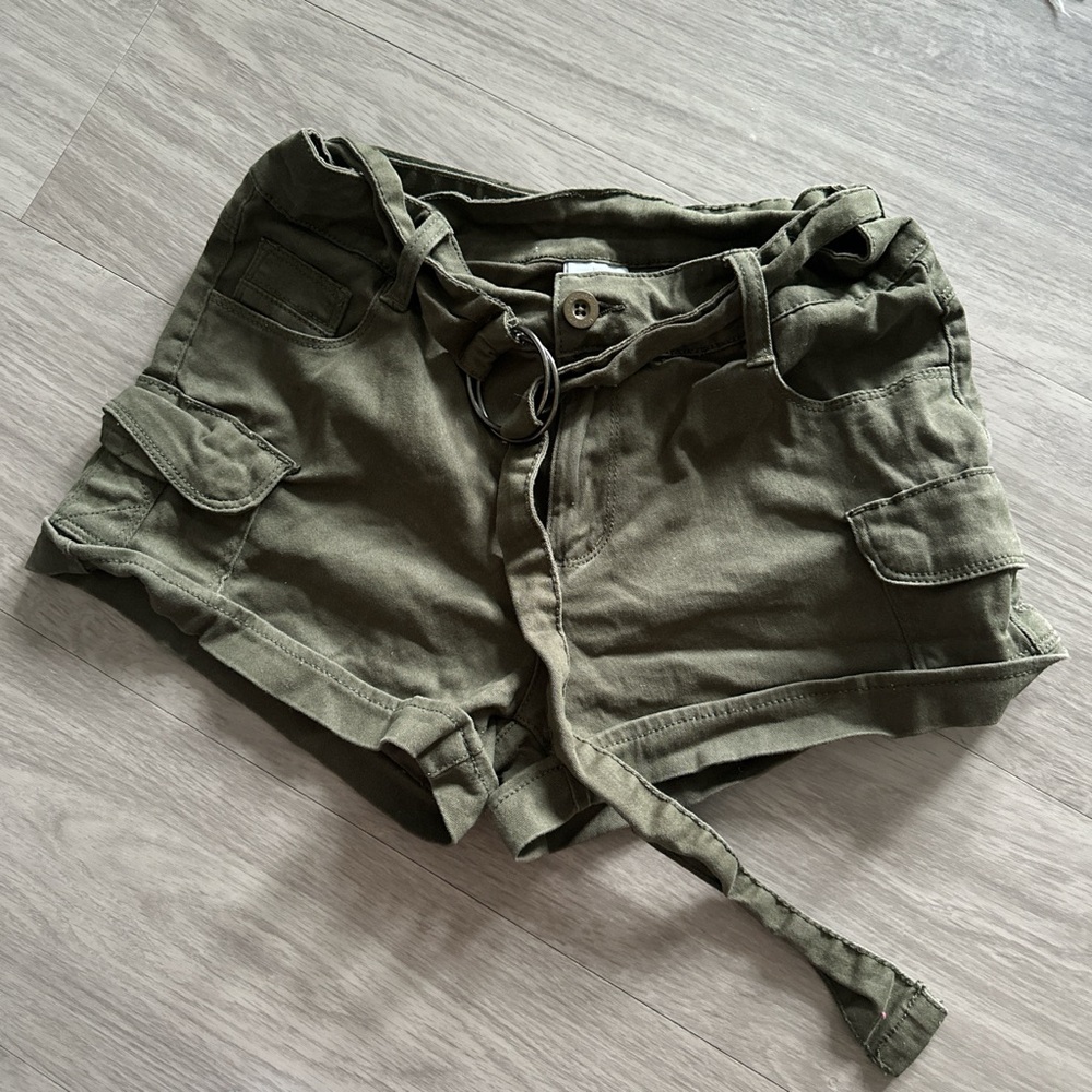 South Pole Olive Women's Cargo Shorts